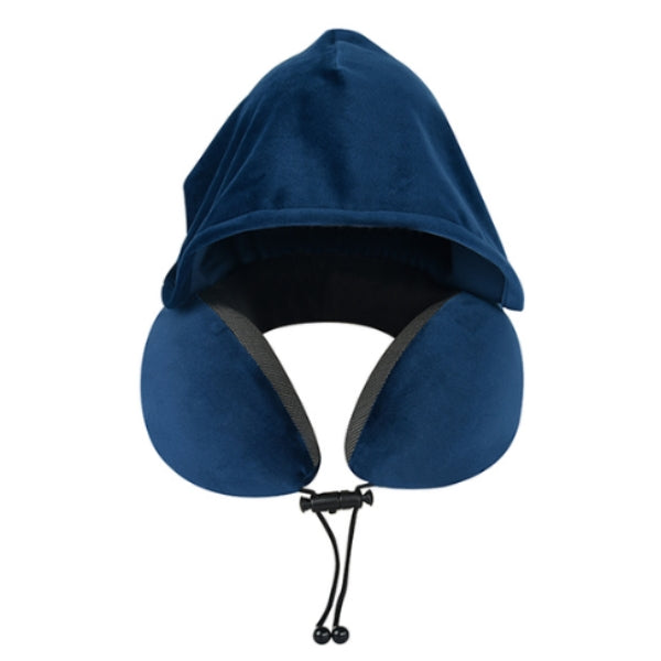 TRAVEL PILLOW MEMORY FOAM כרית נסיעות לצוואר עם קפוצ'ון