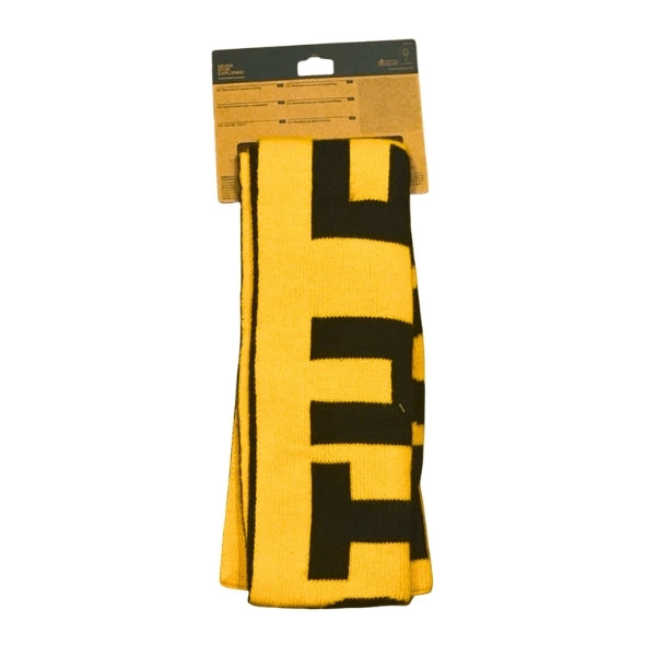 THE NORTH FACE LOGO SCARF צעיף לוגו שחור צהוב The North Face