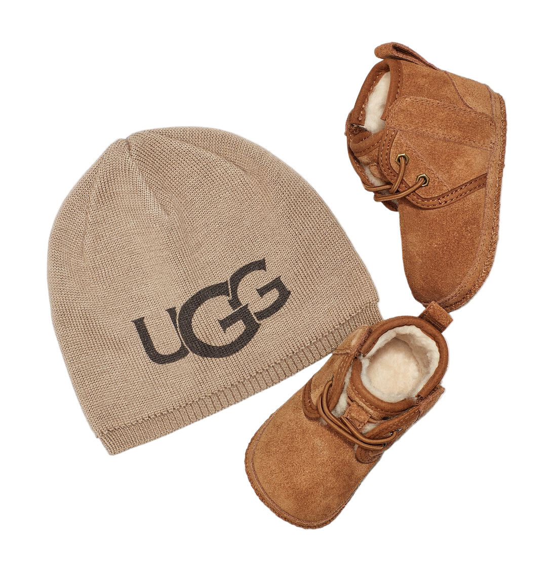 UGG Baby Neunel And Beanie מארז פרוותי לתינוק האג