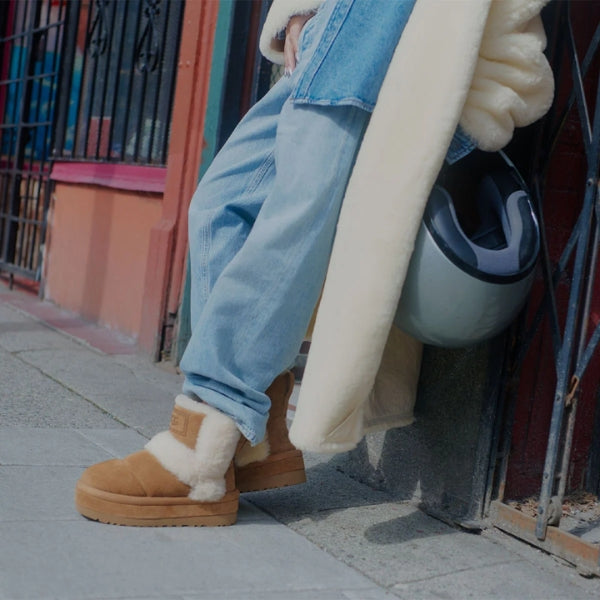 UGG Classic Cloudpeak מגפיי פרווה האג קלאודפיק נשים UGG