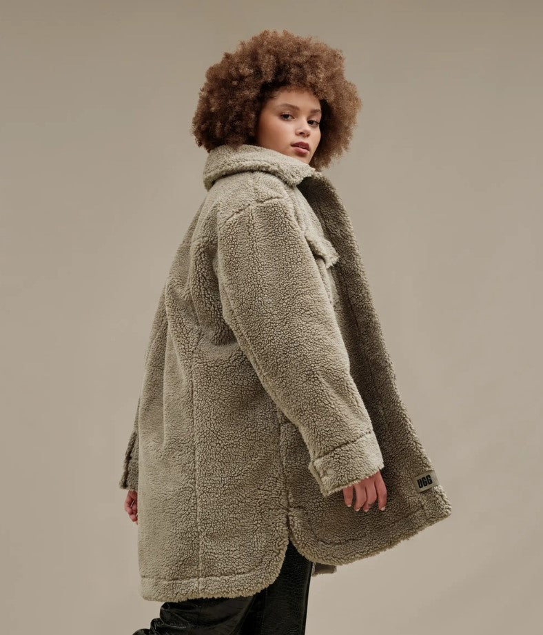 UGG FRANKIE UggFluff ShirtJacket ג'קט פרווה פרנקי האג נשים