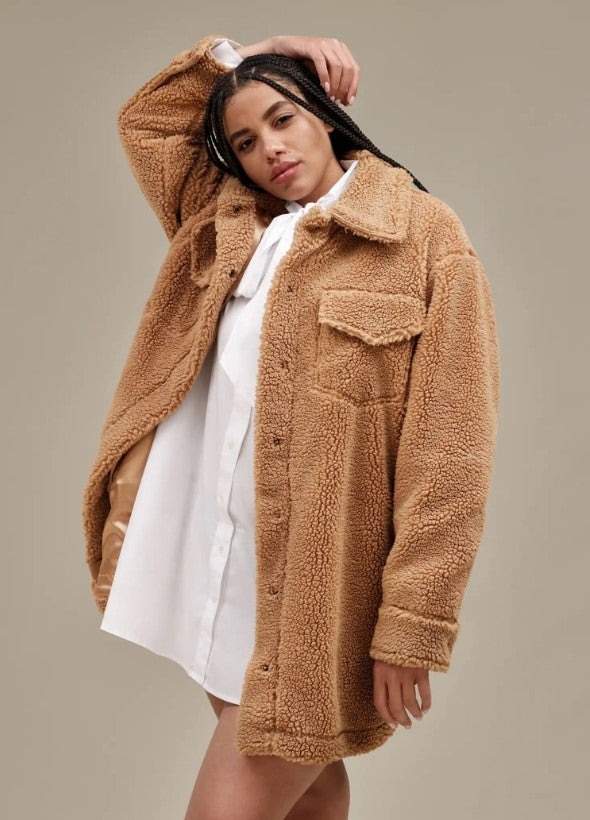 UGG FRANKIE UggFluff ShirtJacket ג'קט פרווה פרנקי האג נשים