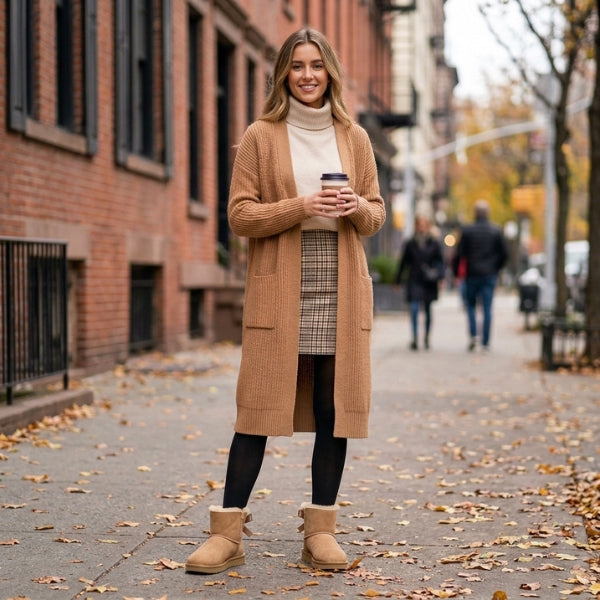 UGG Mini Bailey Bow מגפי פרווה האג מיני ביילי בו נשים UGG