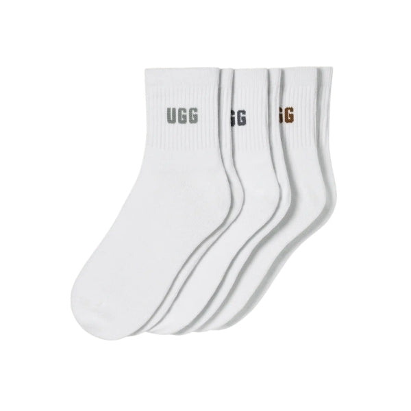 UGG Quinlin Logo Quarter מארז שלישיית גרביי חורף האג UGG