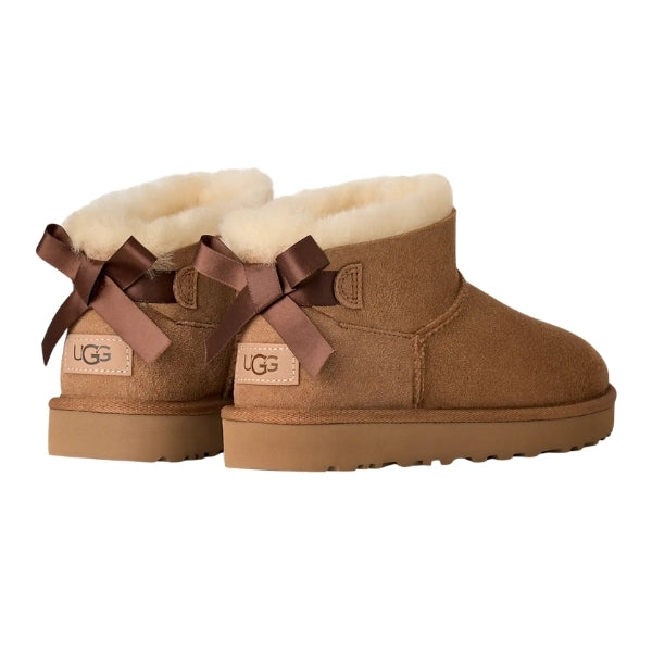 UGG Ultra Mini Bailey Bow מגפי פרווה האג ביילי בו נשים UGG