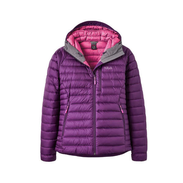 RAB Microlight Alpine Down Jacket מעיל פוך עם כובע מיקרולייט נשים