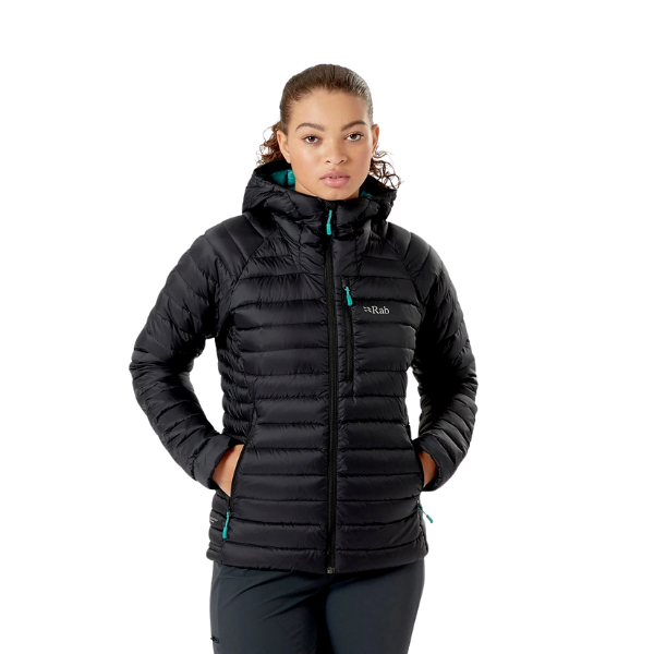 RAB Microlight Alpine Down Jacket מעיל פוך עם כובע מיקרולייט נשים